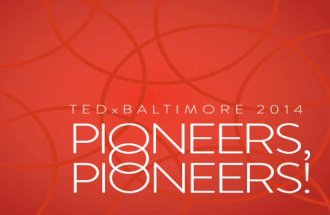 TEDxBaltimore 2014 Conference Program