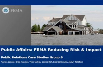 Fema Flood Insurance: Public Relations Case Study