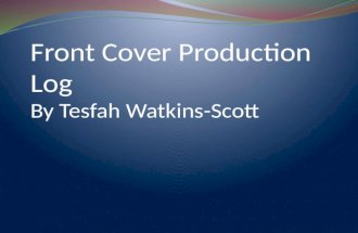 Front cover Production Log