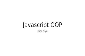 Javascript OOP