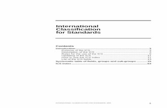 International Classification for Standards (Material Classification and Codification)