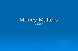 Money Matters Class 4, Credit