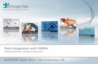Semantic Data Integration with SMW+
