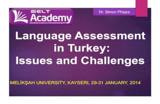 1.1 language assessment in Turkey: plenary CTS-Academic