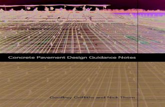 Concrete pavement design guidance notes