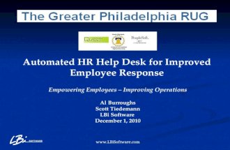 HR Help Desk Automation