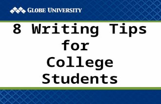 8 Writing Tips for College Students