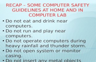 Computer health & safety issues