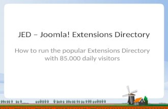 Joomla Extensions Directory -  Joomla!Days NL 2009 #jd09nl