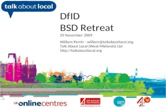 DfID BSD - local web UK and developing world