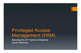 Privleged Access Management