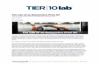 The Life of an Automotive Print Ad