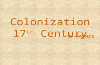 Colonization 17th century
