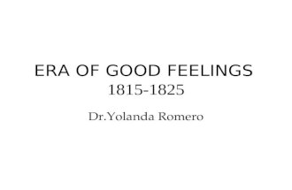 Era of good feelings