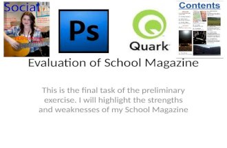 Evaluation of school magazine