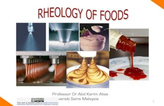 Introduction to Food Rheology