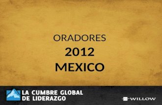Oradores cgl 2012 mexico
