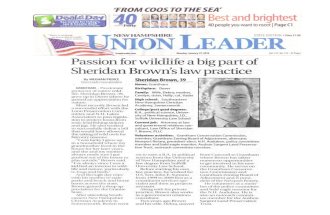 Sheridan Brown Named Among Union Leader's 40 Under Forty