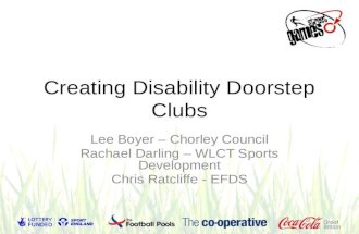Creating Disability Doorstep Clubs | StreetGames National Conference 2013