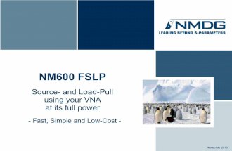 FSLP Presentation: Fast Source- and Load-Pull using your VNA at its full power - Fast, Simple and Low-Cost