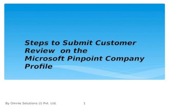Microsoft Pinpoint Submit Review Guidelines
