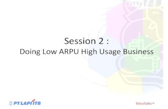 Doing low arpu high usage business 2007