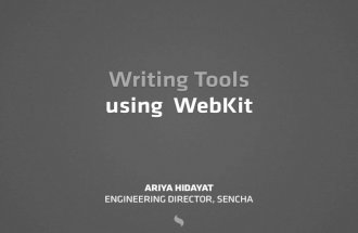 Writing Tools using WebKit