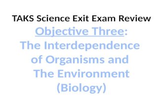 Objective Three: The Interdependence of Organisms and the Environment (Biology)