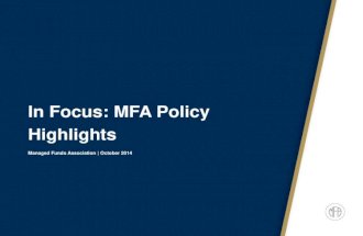 In Focus: MFA Policy Highlights
