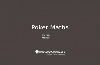 Poker maths