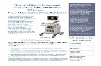 7Oceanz 70 9902 All-Digital Ultrasound 3D Image; View More. Know More. Pay Less.