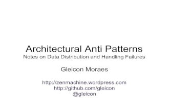 Architectural anti-patterns for data handling