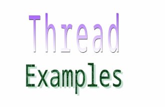 Thread: Examples