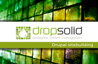 Site building preview - Drupal training