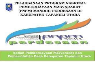Profil PNPM-MP Kabupaten Taput