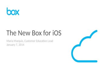 Box for iOS - launch information