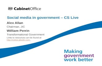 Social Media and Modern Ways of Working to Civil Service Live