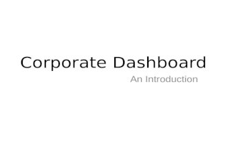 Corporate dashboard