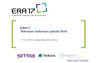 Noponen ERA17 kuntien teknisen hallinnon päivät 2011