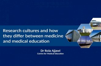 Education research cultures