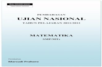 Soal dan pembahasan un matematika smp 2012 lengkap