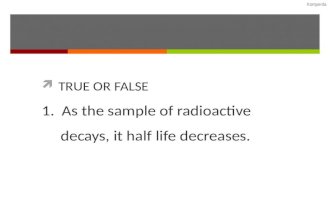 Radioactive decay