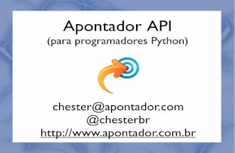 Apontador API (para programadores Python)