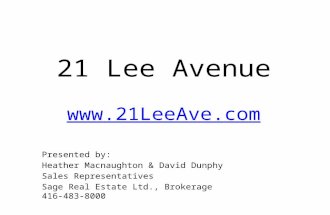 21 lee avenue