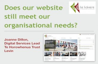 Does our website still meet our organisational needs