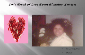 Jen’sTouch Of Love Event Planning  Services