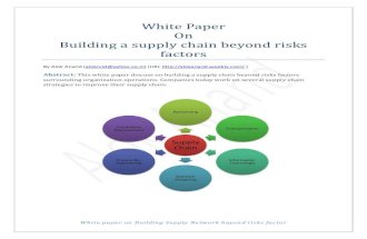 Supply Chain optimization & risks factors