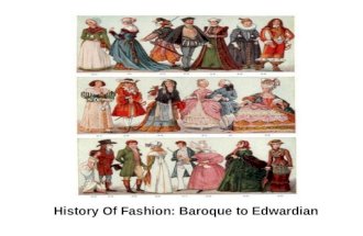 Fashion Lecture History Part Ii