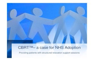 CBRT – A Case for NHS Adoption 15.03.13