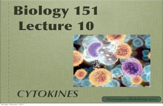 Bio 151 lec 10 cytokines